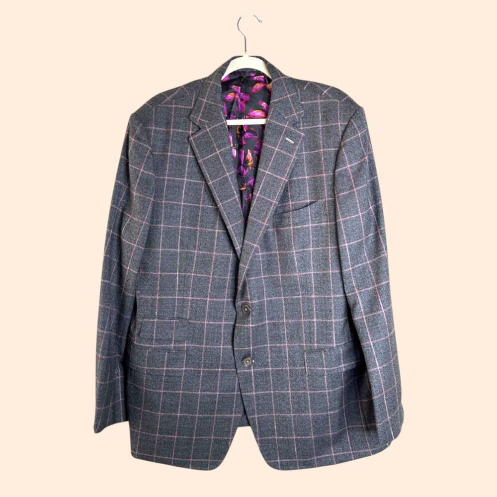 Stitched XXXX Gray Sport Coat